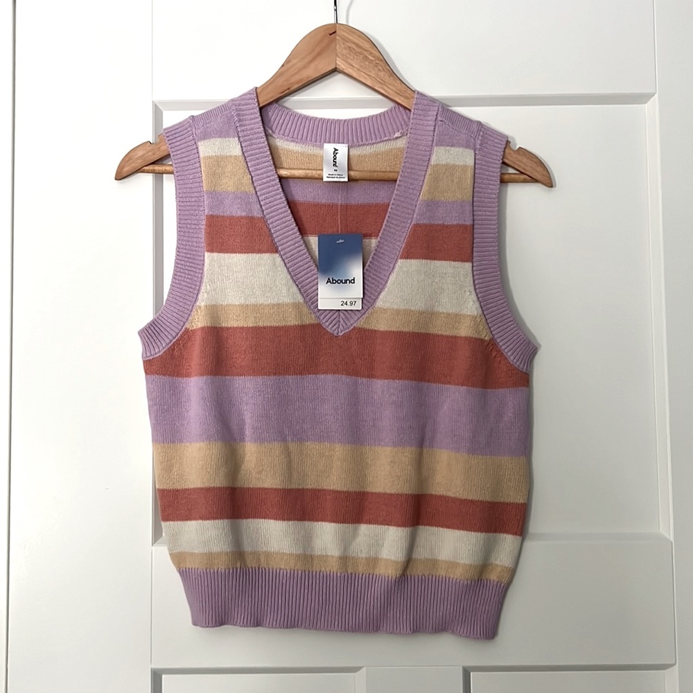 Abound striped sweater vest